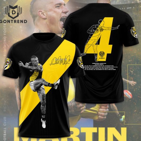 Richmond FC x Dustin Martin Signature 3D T-Shirt