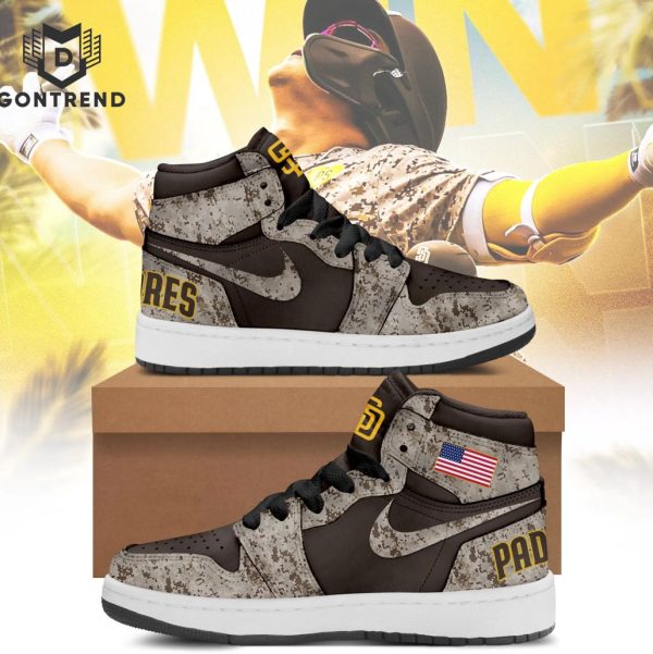 San Diego Padres Camo Air Jordan 1 High Top