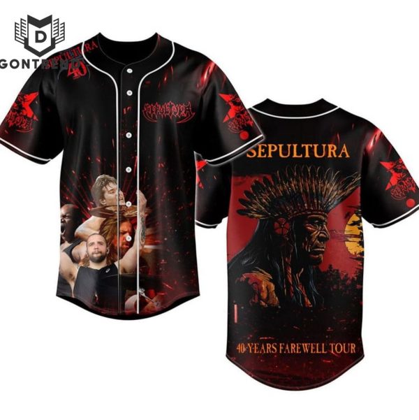 Sepultura – 40 Years Farewell Tour Baseball Jersey