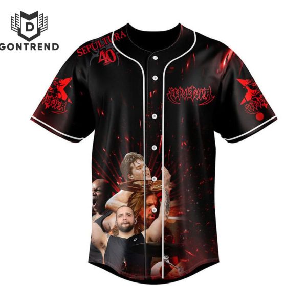 Sepultura – 40 Years Farewell Tour Baseball Jersey