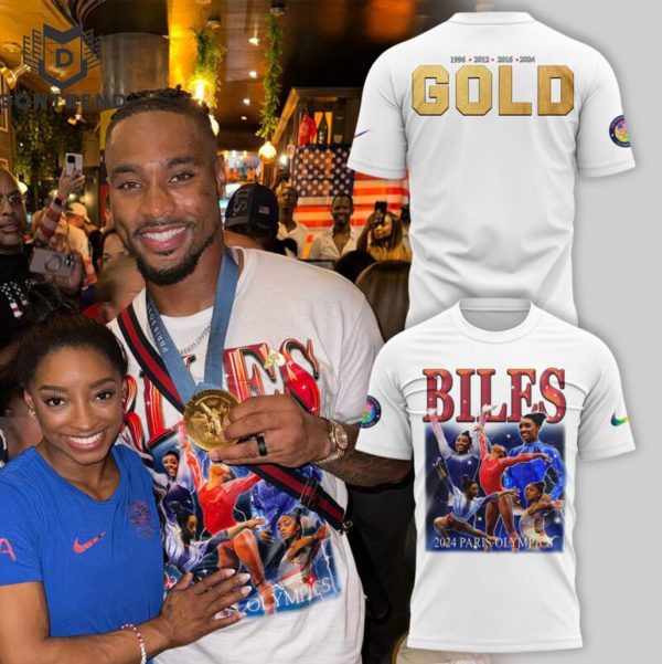 Simone Biles 2024 Paris Olympic Golden Girls 3D T-Shirt