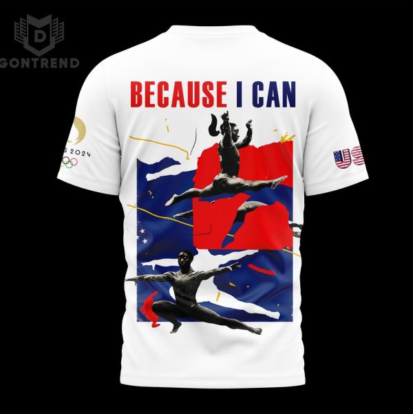 Simone Biles Team USA Because I Can 3D T-Shirt