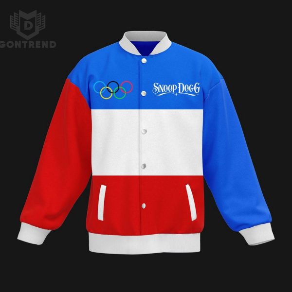 Snoop Dogg Olympic Paris 2024 Baseball Jacket