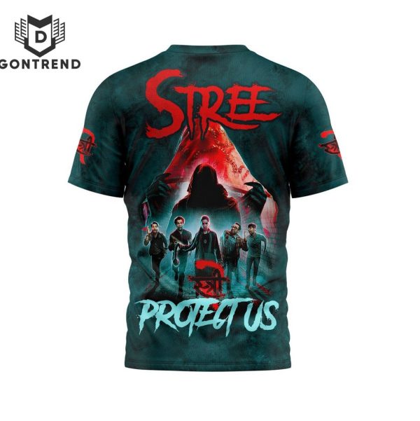 Stree Movie – Protect Us 3D T-Shirt