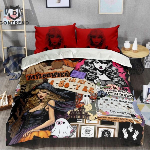 Taylor Swift In My Spooky Era Halloween Bedding Set