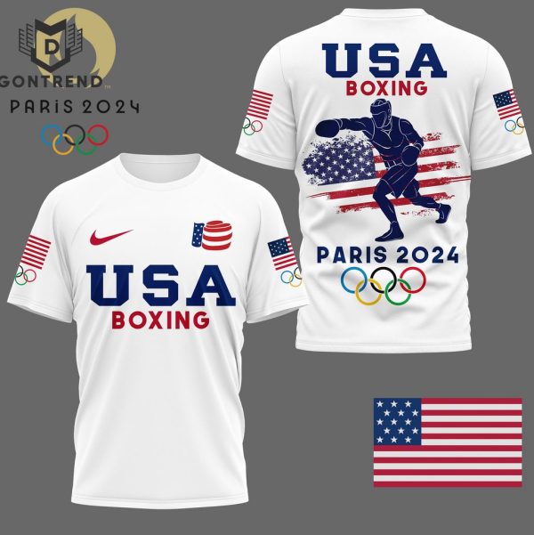 Team USA Boxing Oympic Paris 2024 Design 3D T-Shirt