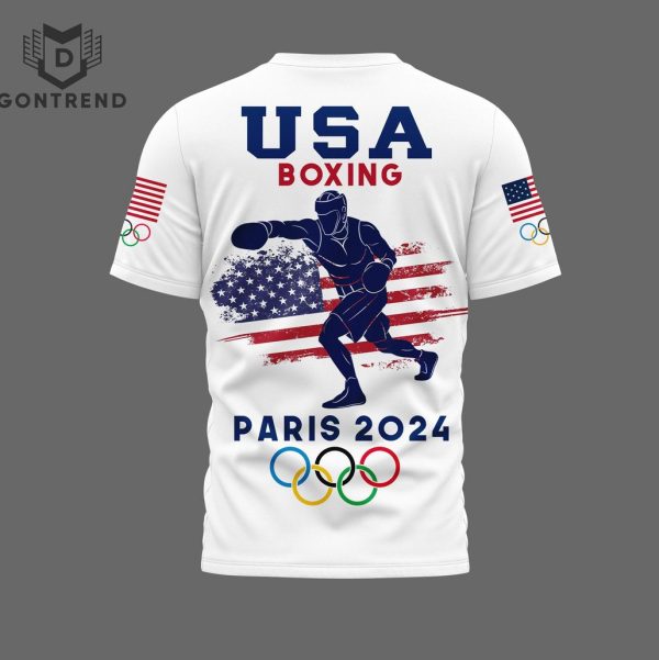 Team USA Boxing Oympic Paris 2024 Design 3D T-Shirt