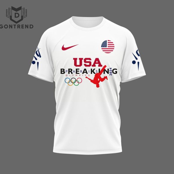 Team USA Breaking For Gold Olympic Paris 2024 Design 3D T-Shirt