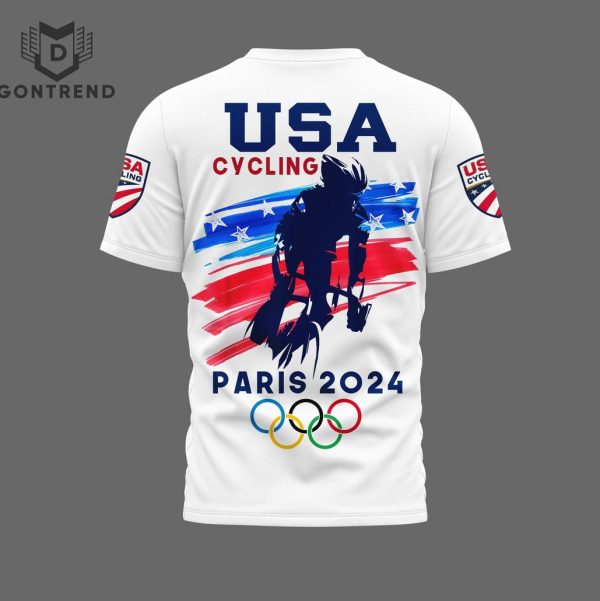 Team USA Cycling Oympic Paris 2024 Design 3D T-Shirt