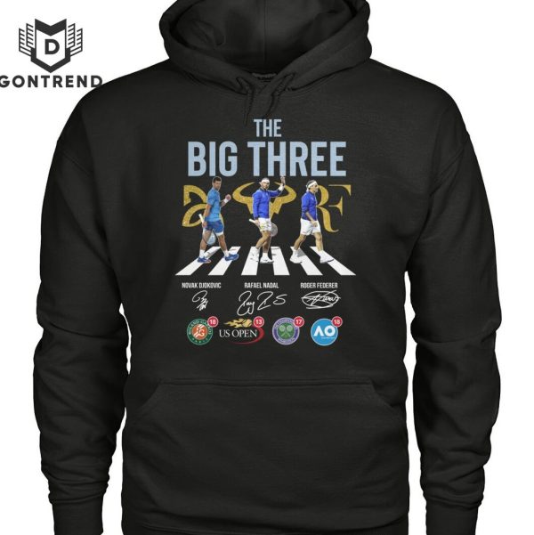 The Big Three Novak Djokovic – Rafael Nadal – Roger Federer Signature Unisex T-Shirt