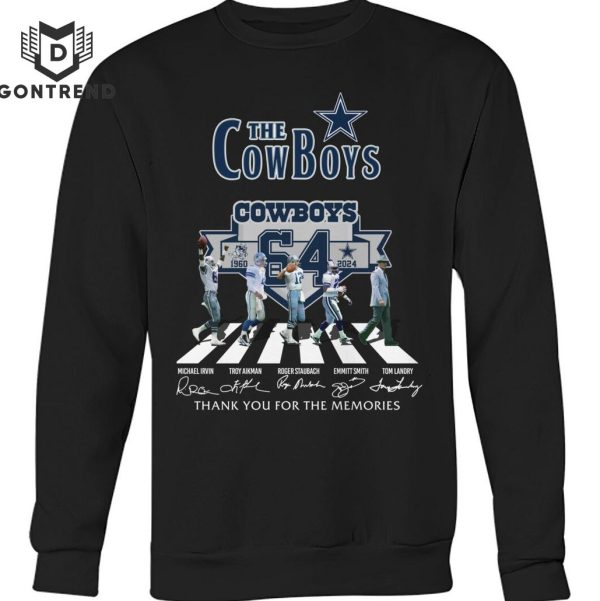 The Dallas Cowboys 1960-2024 Signature Thank You For The Memories Design Unisex T-Shirt