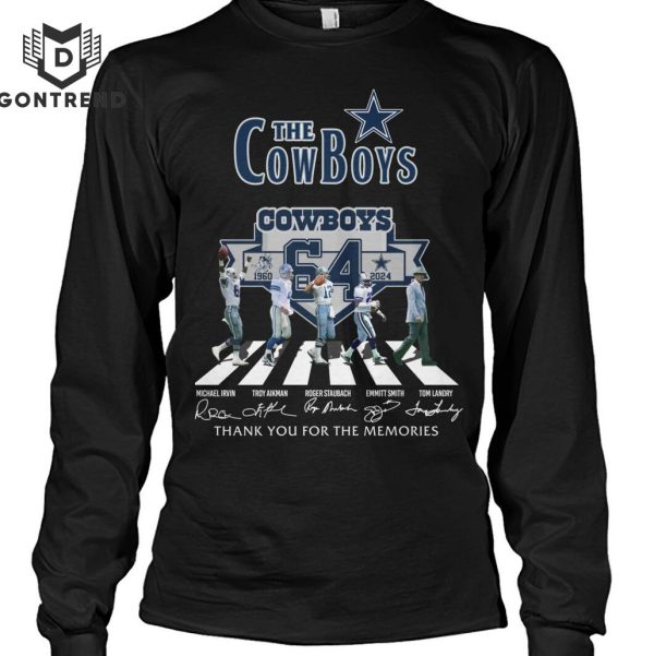 The Dallas Cowboys 1960-2024 Signature Thank You For The Memories Design Unisex T-Shirt