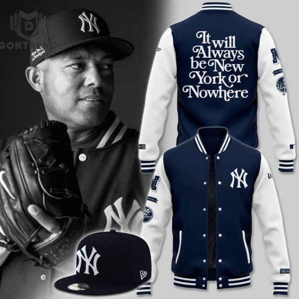 The New York Yankees  – It Will Always Be New York Or Nowhere Baseball Jacket -Blue