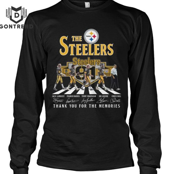 The Pittsburgh Steelers 1933-2024 Signature Thank You For The Memories Design Unisex T-Shirt