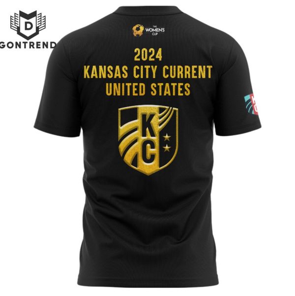 The Women Cup Champions Kansas City Current United States 2024 3D T-Shirt