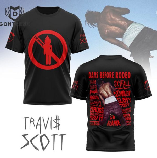 Travis Scott Days Before Rodeo 3D T-Shirt