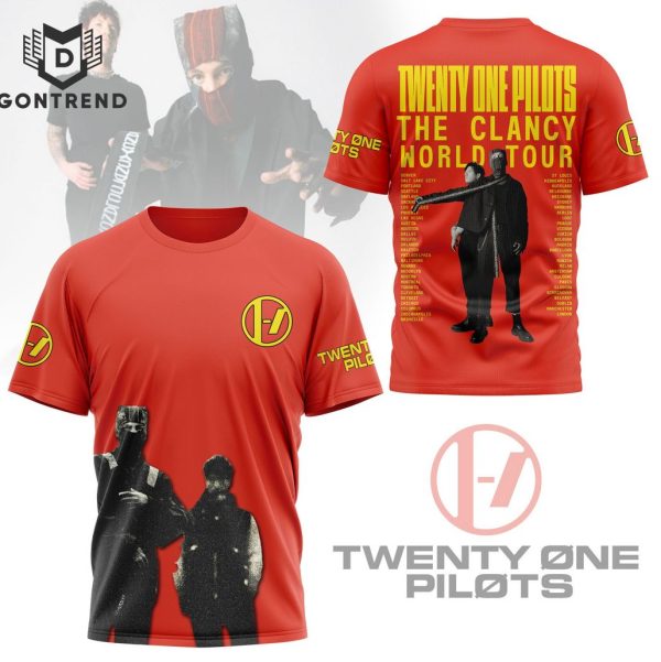 Twenty One Pilots The Clancy World Tour 3D T-Shirt