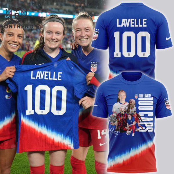 U.S. Womens National Soccer Team Rose Lavelle 100 3D T-Shirt