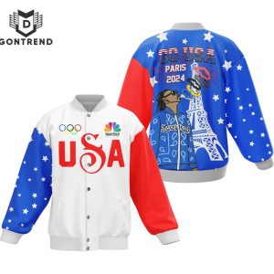 Olympic Paris 2024 Go USA – Snoop Dogg Design Baseball Jacket