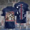 USA Men Basketball 2024 Champions Olympic Paris 3D T-Shirt