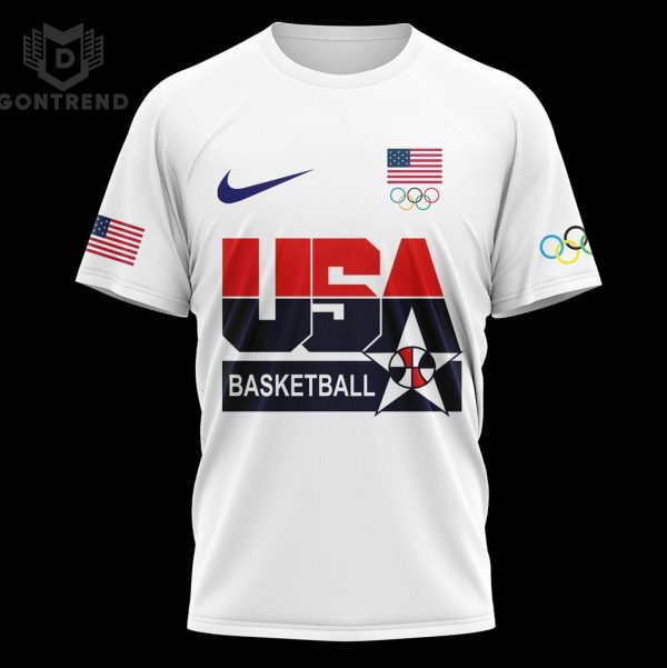 USA Basketball Olympic Paris 2024 Design 3D T-Shirt