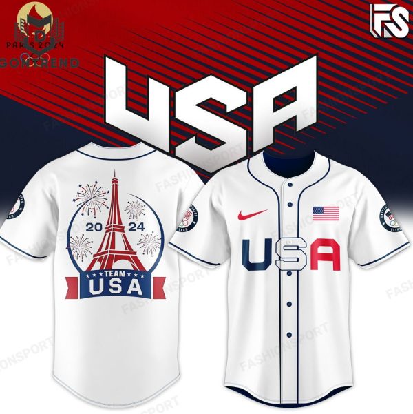 USA Team – Paris 2024 Olympic Games Baseball Jersey