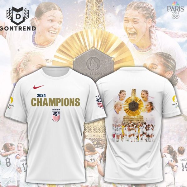 USA Team Women National 2024 Road To Paris Champions 3D T-Shirt