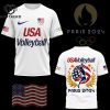 USA Volleyball Olympic Paris 2024 Design 3D T-Shirt – Red