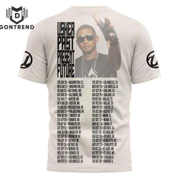 Usher Big Play – Past Present Future Design 3D T-Shirt