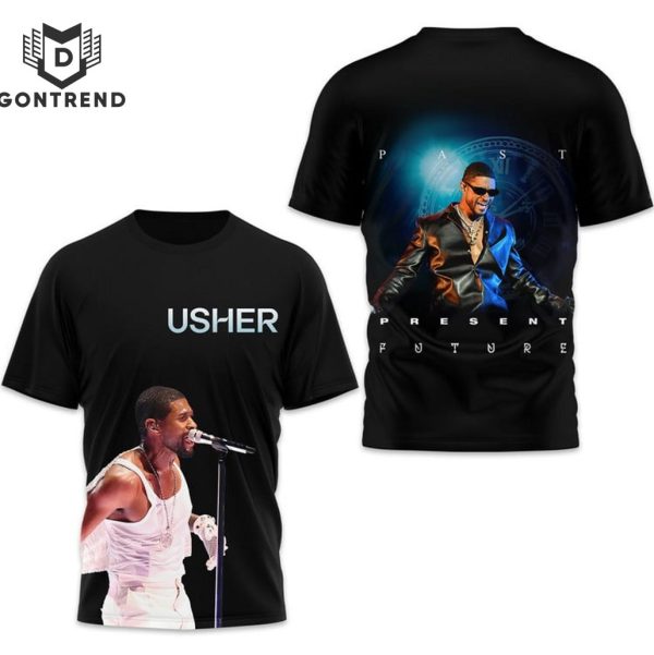 Usher Past Present Future Design 3D T-Shirt