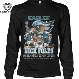 Philadelphia Eagles Nick Foles Thank You For The Memories Siganture Design Unisex T-Shirt