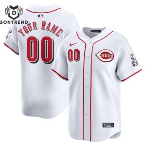 Personalized Cincinnati Reds White Home Baseball Jersey