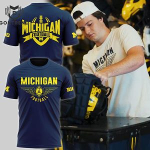 2024 Michigan Wolverines Football 3D T-Shirt