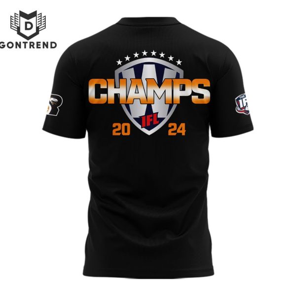 Western Conference Champions Arizona Rattlers 2024 3D T-Shirt – Black