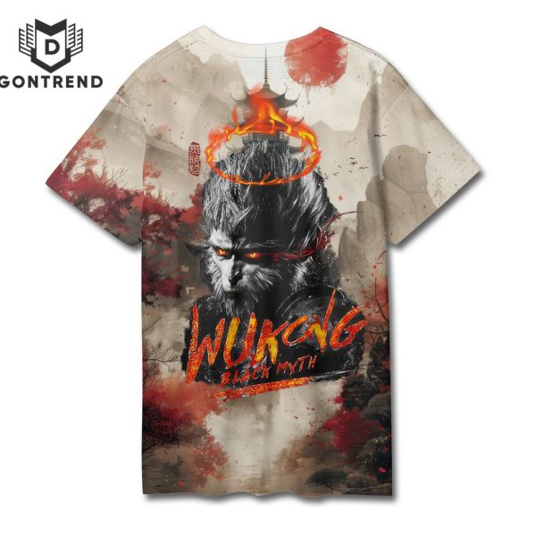 Wukong Black Myth – From This Day My Name Shall Be Sun Wukong 3D T-Shirt