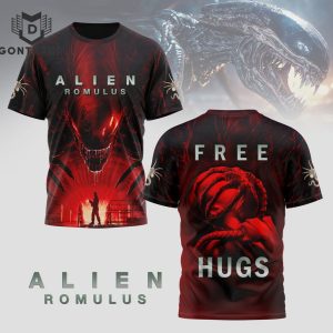 Alien Romulus Free Hugs Design 3D T-Shirt