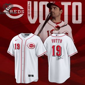 Joey Votto Home Signature Cincinnati Reds Baseball Jersey