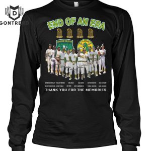 End Of An Era Oakland Athletics Signature Thank You For The Memories Unisex T-Shirt