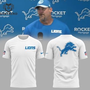 Detroit Lions 2024 Design 3D T-Shirt – White