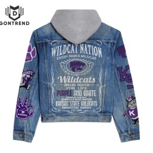 Kansas State Wildcats Nation Hooded Denim Jacket