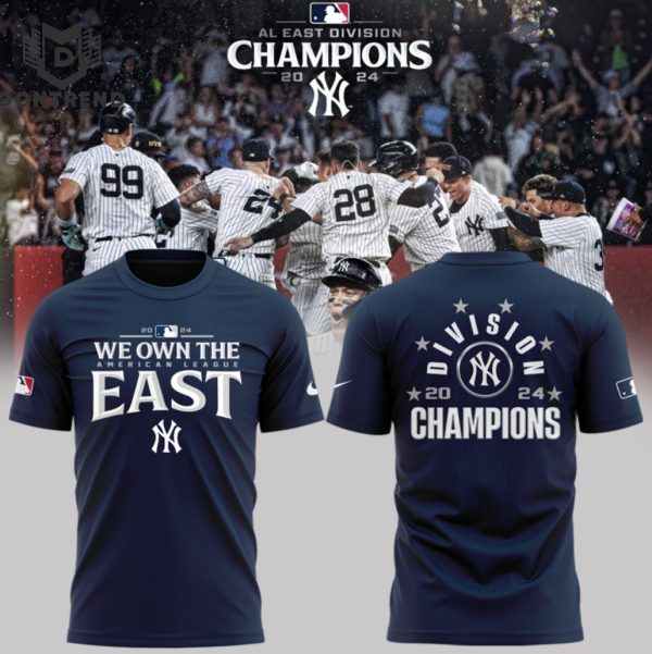 2024 AL East Division Champions New York Yankees 3D T-Shirt