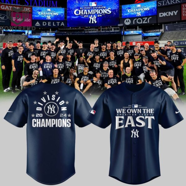 2024 AL East Division Champions New York Yankees Baseball Jersey