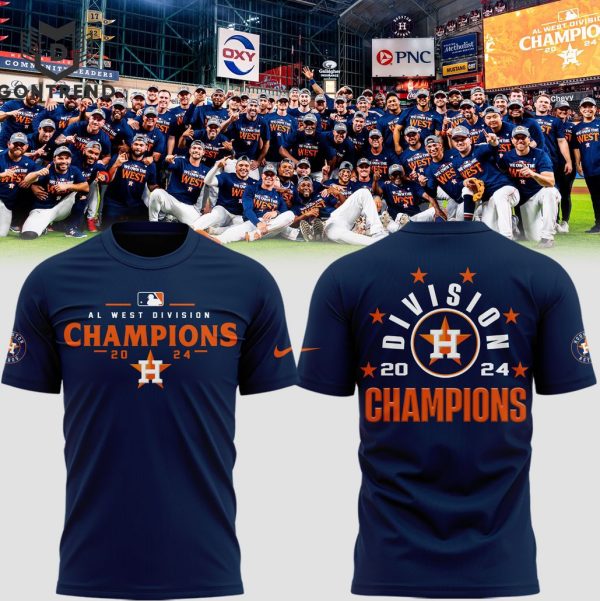 2024 American League West Champion Houston Astros 3D T-Shirt