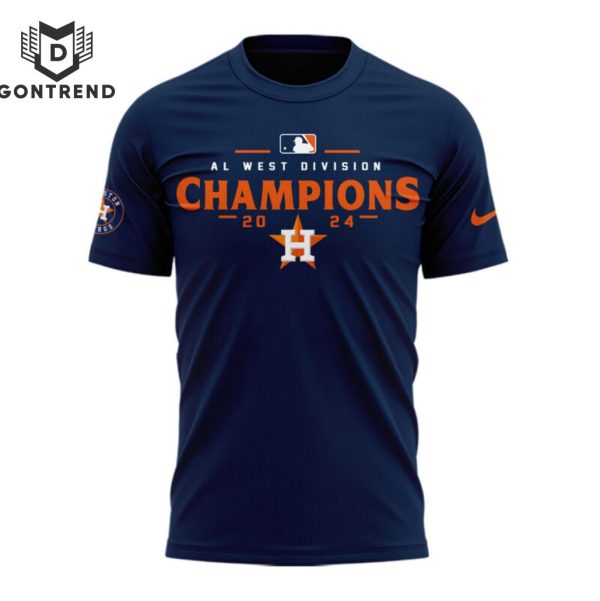 2024 American League West Champion Houston Astros 3D T-Shirt