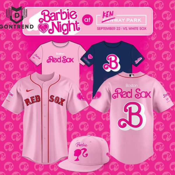 2024 Boston Red Sox x Barbie Game Day Baseball Jersey – Pink