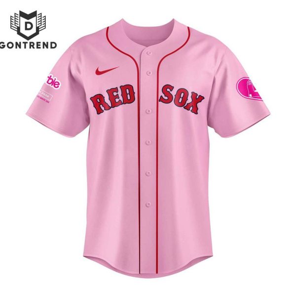 2024 Boston Red Sox x Barbie Game Day Baseball Jersey – Pink