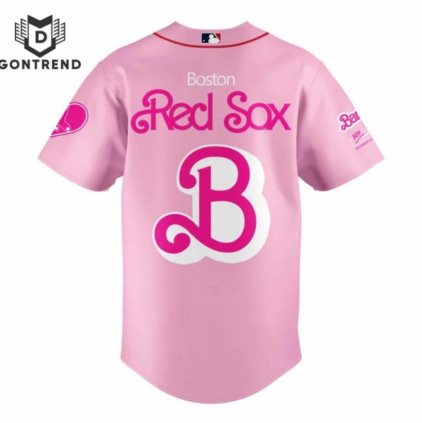 2024 Boston Red Sox x Barbie Game Day Baseball Jersey – Pink