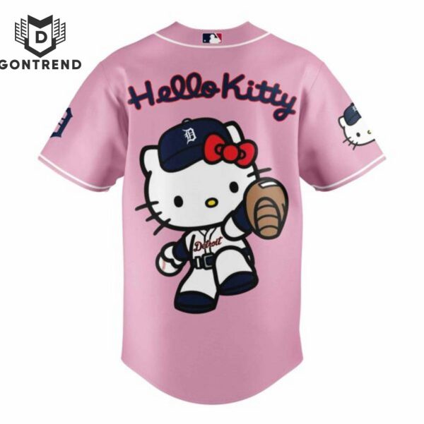 2024 Detroit Tigers x Hello Kitty 2024 Baseball Jersey – Pink