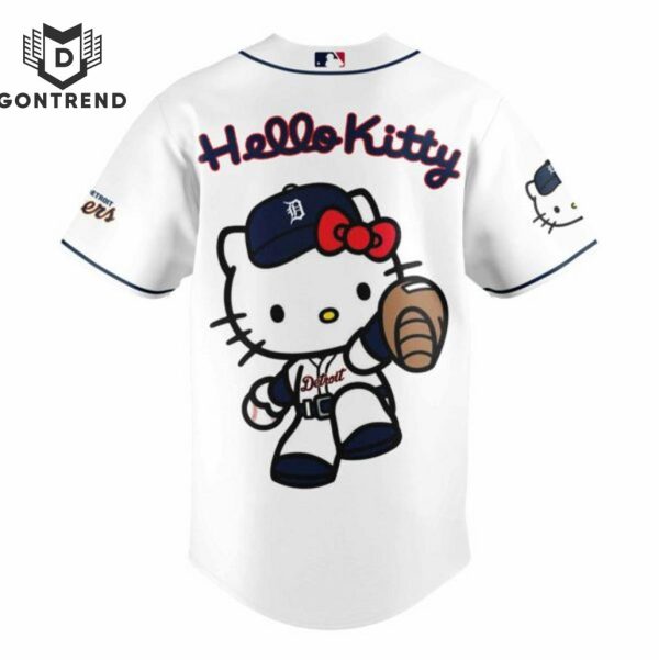 2024 Detroit Tigers x Hello Kitty 2024 Baseball Jersey – White