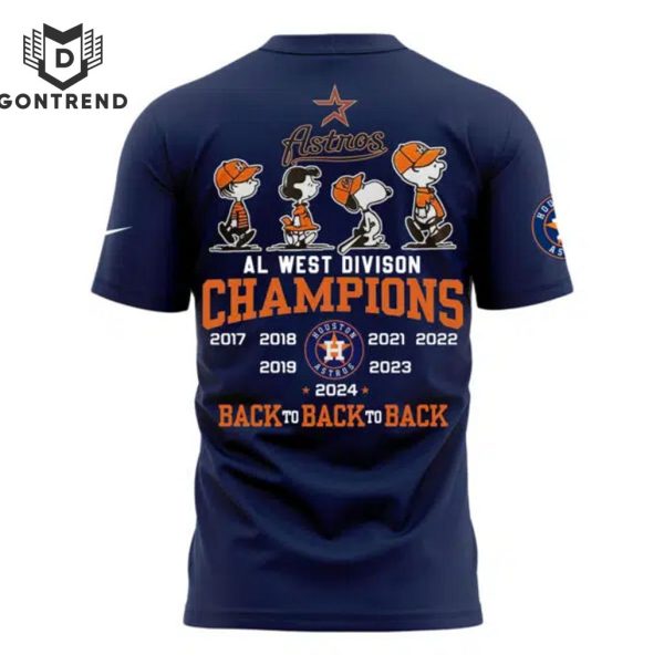 2024 Houston Astros Fanatics AL West Division Champions 3D T-Shirt